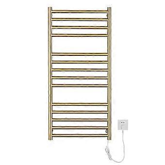 Electric Bathroom Radiator, Gold Finish - 162W Power - 110 x 52 x 12 cm - Stainless Steel.