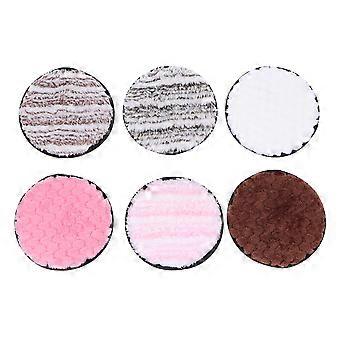 6Pcs Makeup Remover Powder Puff for Gentle Facial Cleaning Multi Color