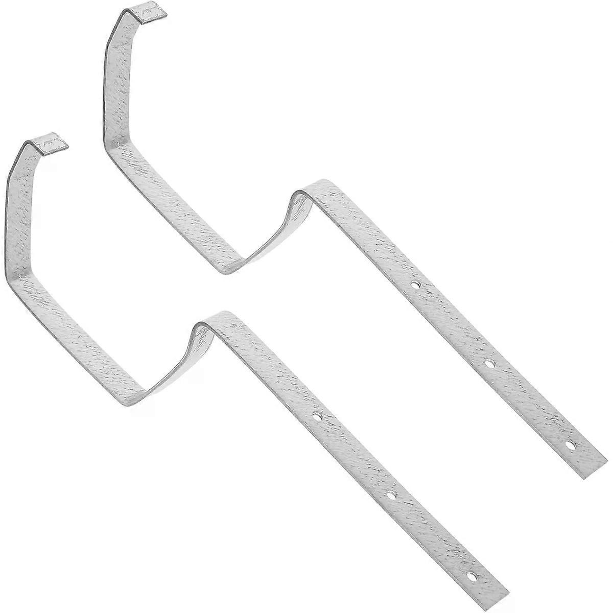 2pcs Gutter Hook Hanger Rain Gutter Brackets for Balconies Garages