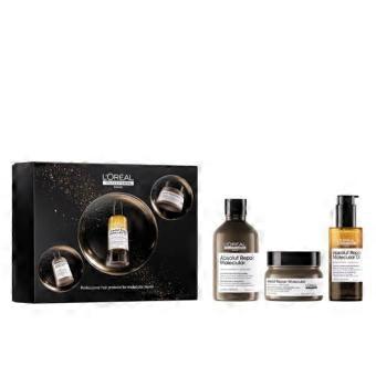 Kit unisex L'Oréal Professionnel Paris Absolut Repair, composto da 3 prodotti.