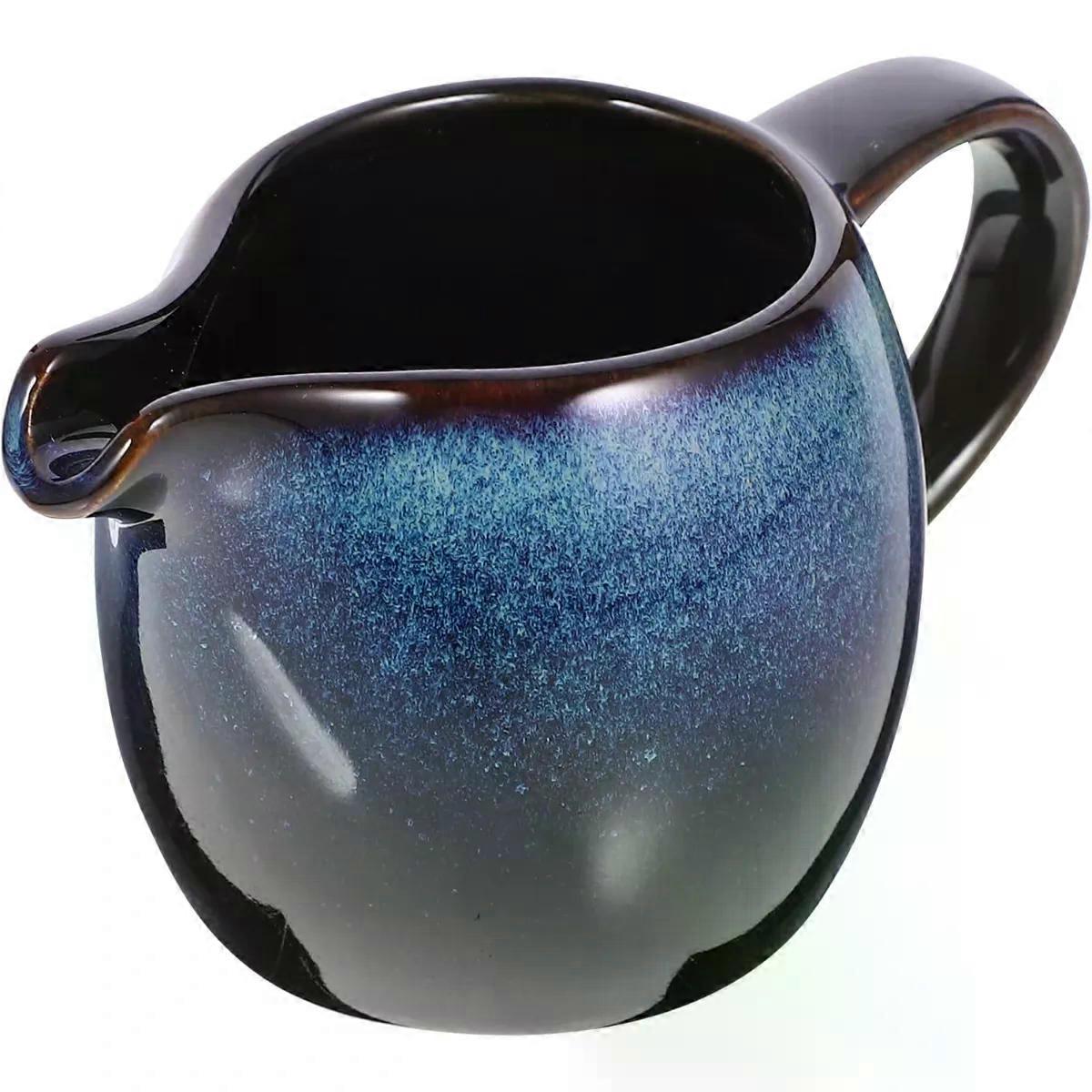 Creamer Pitcher with Handle and Spout for Serving