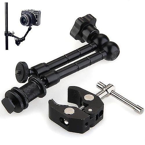 Magic Arm 11inch Black Adjustable Friction Articulating Magic Arm + Cl