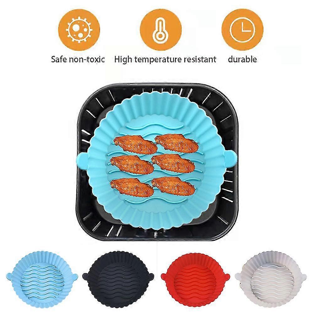 Tapis en silicone réutilisable pour friteuse à air avec support