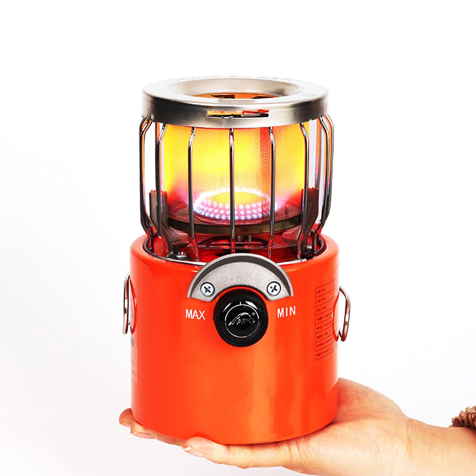 mickcara 2000W Portable Mini Gas Heater Camping Stove Heating Cooker For Cooking Backpacking Ice Fis