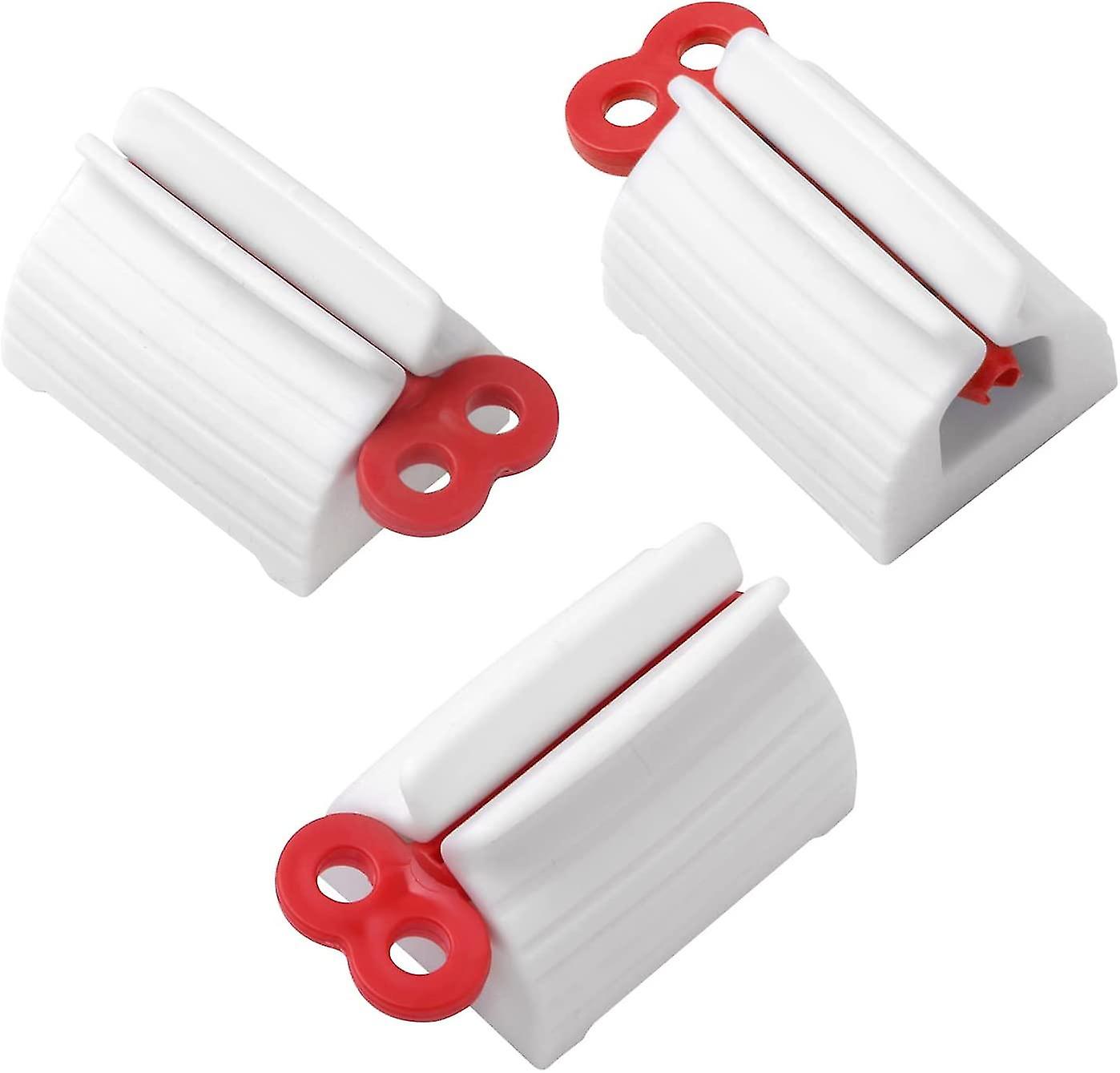 3pcs Toothpaste Squeezer Stand For Bathroom Accessoriesred