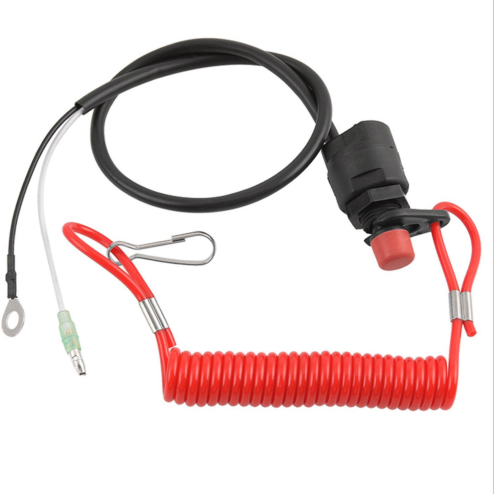 Kill Switch Engine Urgent Stop Tether Cord for Marine Outboard Motor Boat Bike