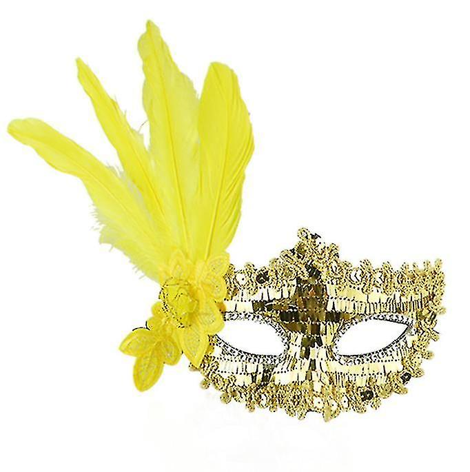 Mardi Gras Mask, Feather Eye Mask For Halloween