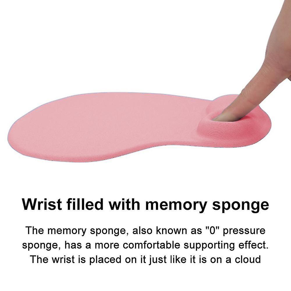 Mouse Pad Memory Foam Wrist Ergonomically Non-slip Mouse Pad