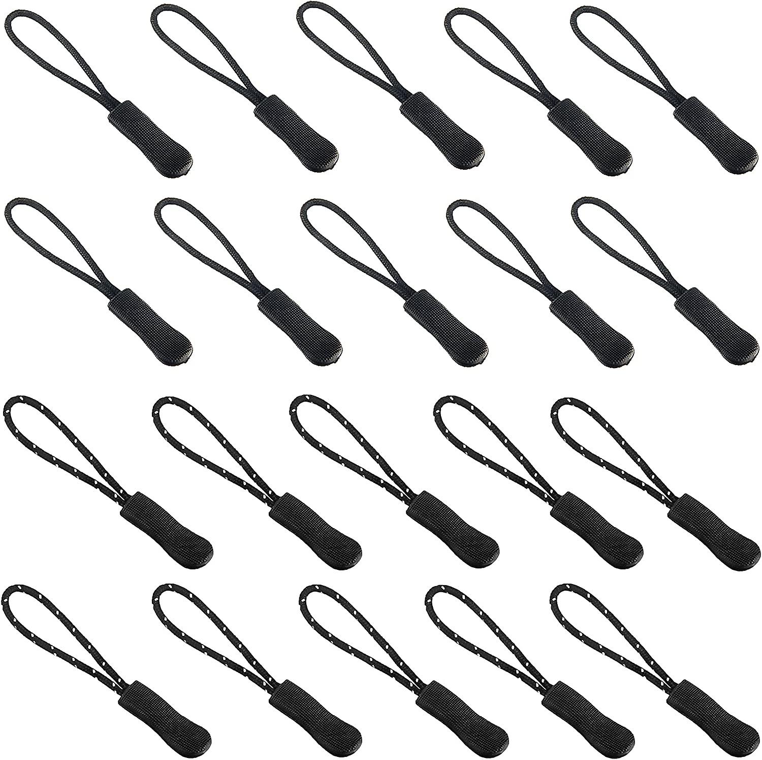 20 Pieces Zipper Extension, Nylon Zipper Tag String