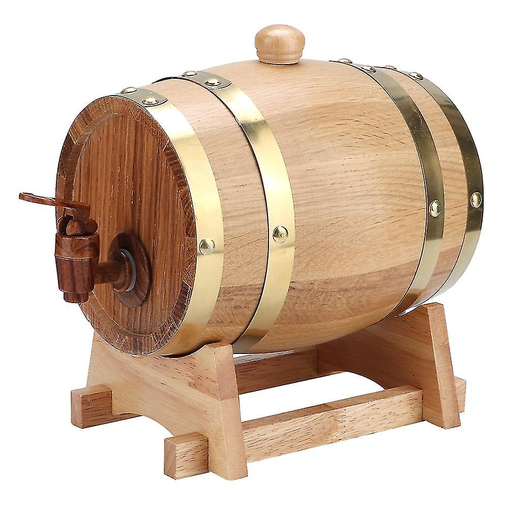 1.5L Vintage Chêne Bois Vin Baril Fût Seau Home Brew Accessoires De Brassage