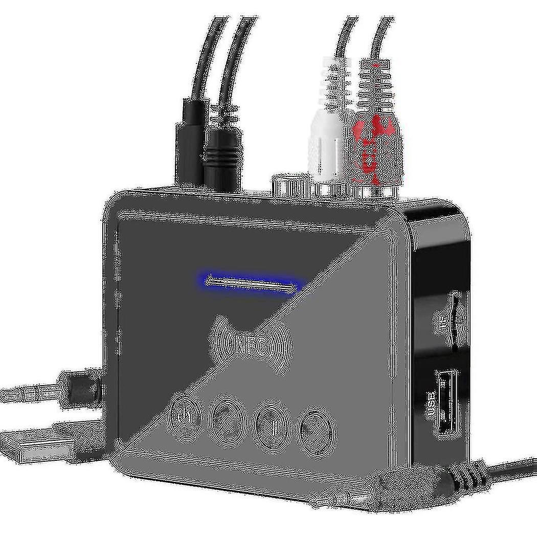 Bluetooth 5.0 Receiver Transmitter Fm Stereo Aux 3.5mm Jack Rca Wireless Nfc Bluetooth Audio Adapte