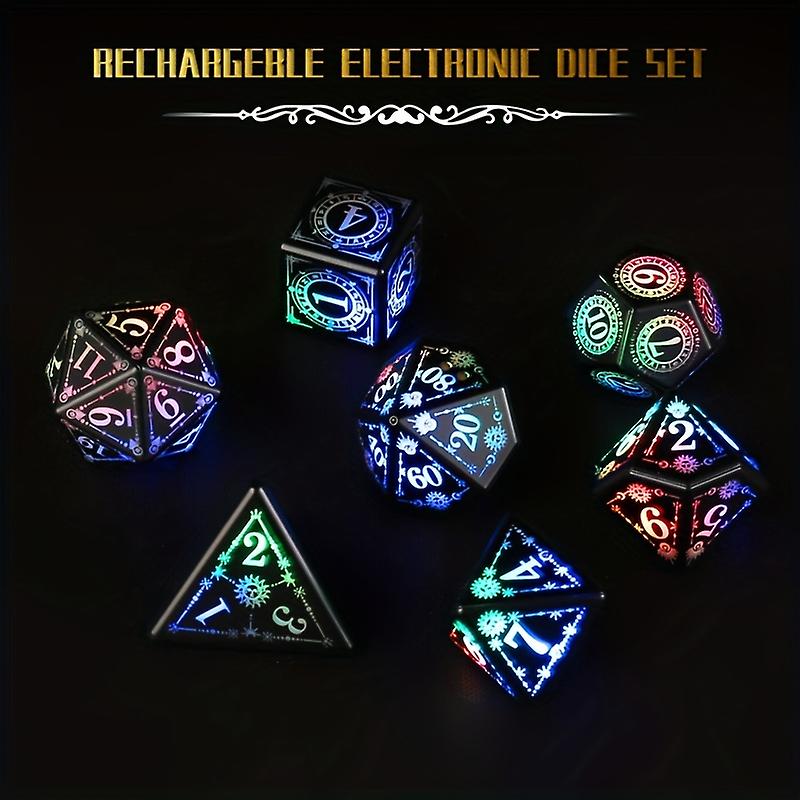 7pcs Per Set Board Game Dice Pixels The Rechargeable Electronic Led Dice