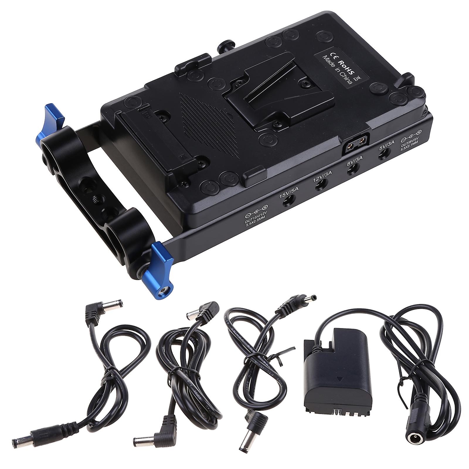 V Mount V-Lock Batterieplattenadapter für 5D2/5D3/5D4/80D/6D2 Langlebig
