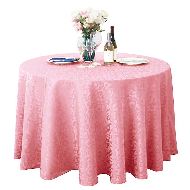 Tablecloth Tear Resistant No Fading Polyester Washable Round Tablecloth for Kitchen