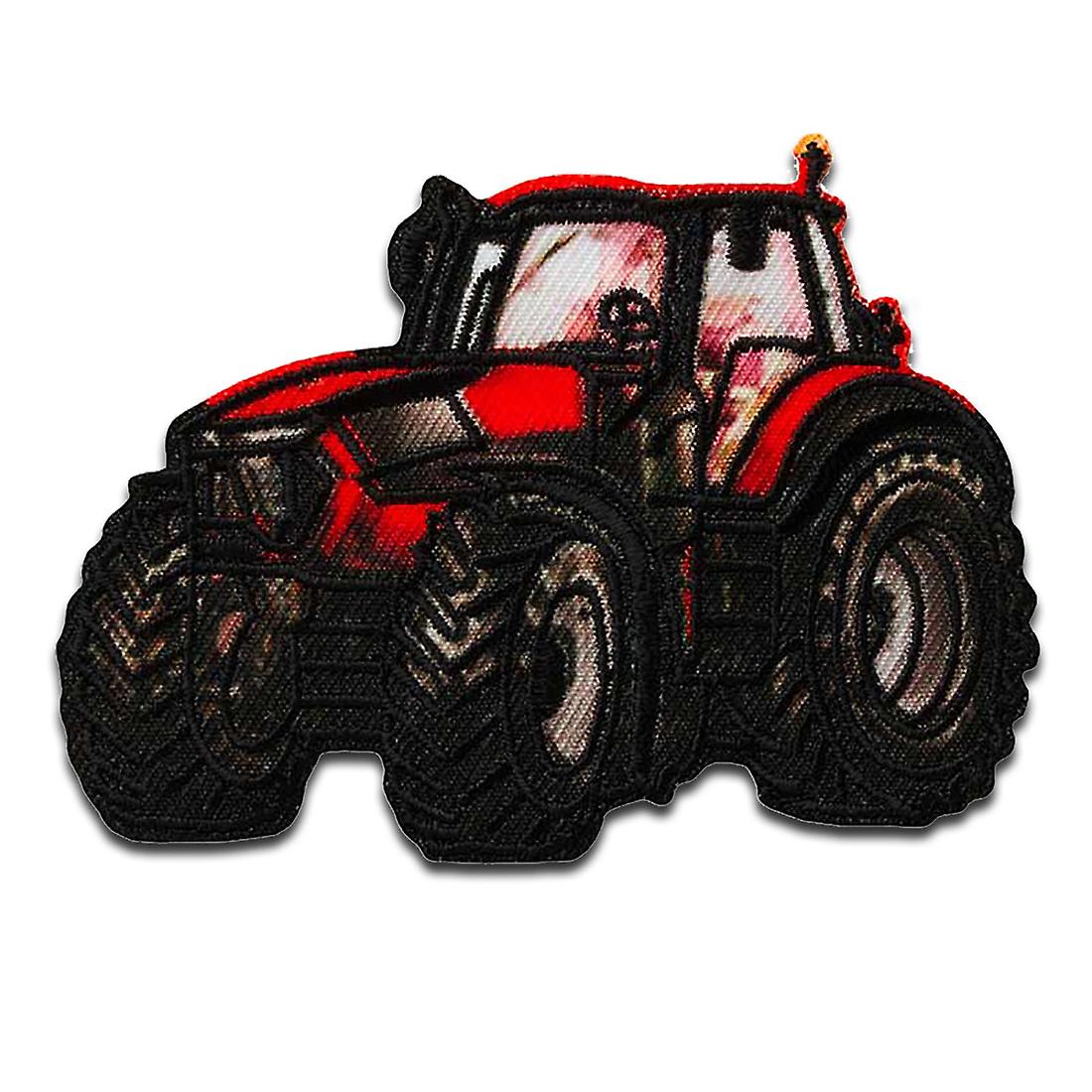 Traktor - Patch, Iron-on patch, Iron on, Afmetingen: 8,1 x 5,8 cm