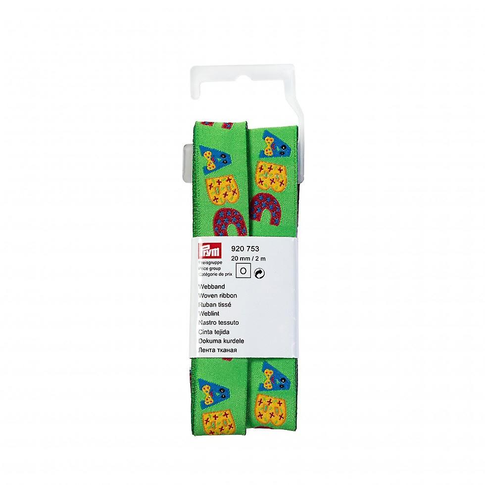 20 مم Prym ABC منسوجة الشريط 2 متر - كل