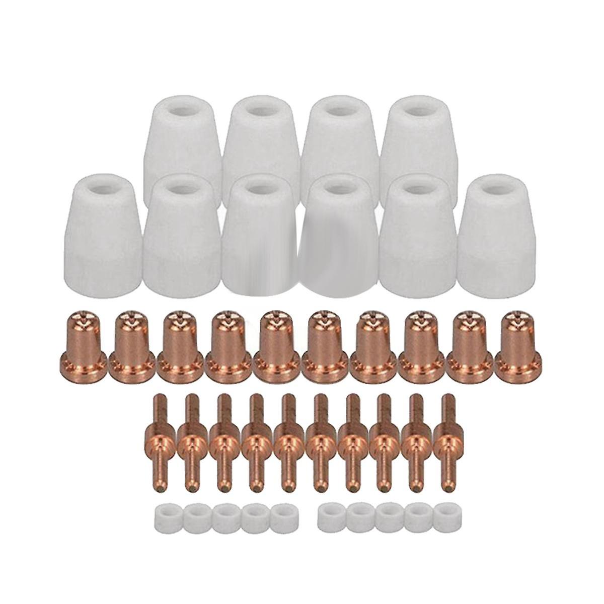 40PC Air Plasma Cutting Tips for LG-40 PT-31 Cutter Consumables CUT-40 CUT-50D Electrode Shield Cup