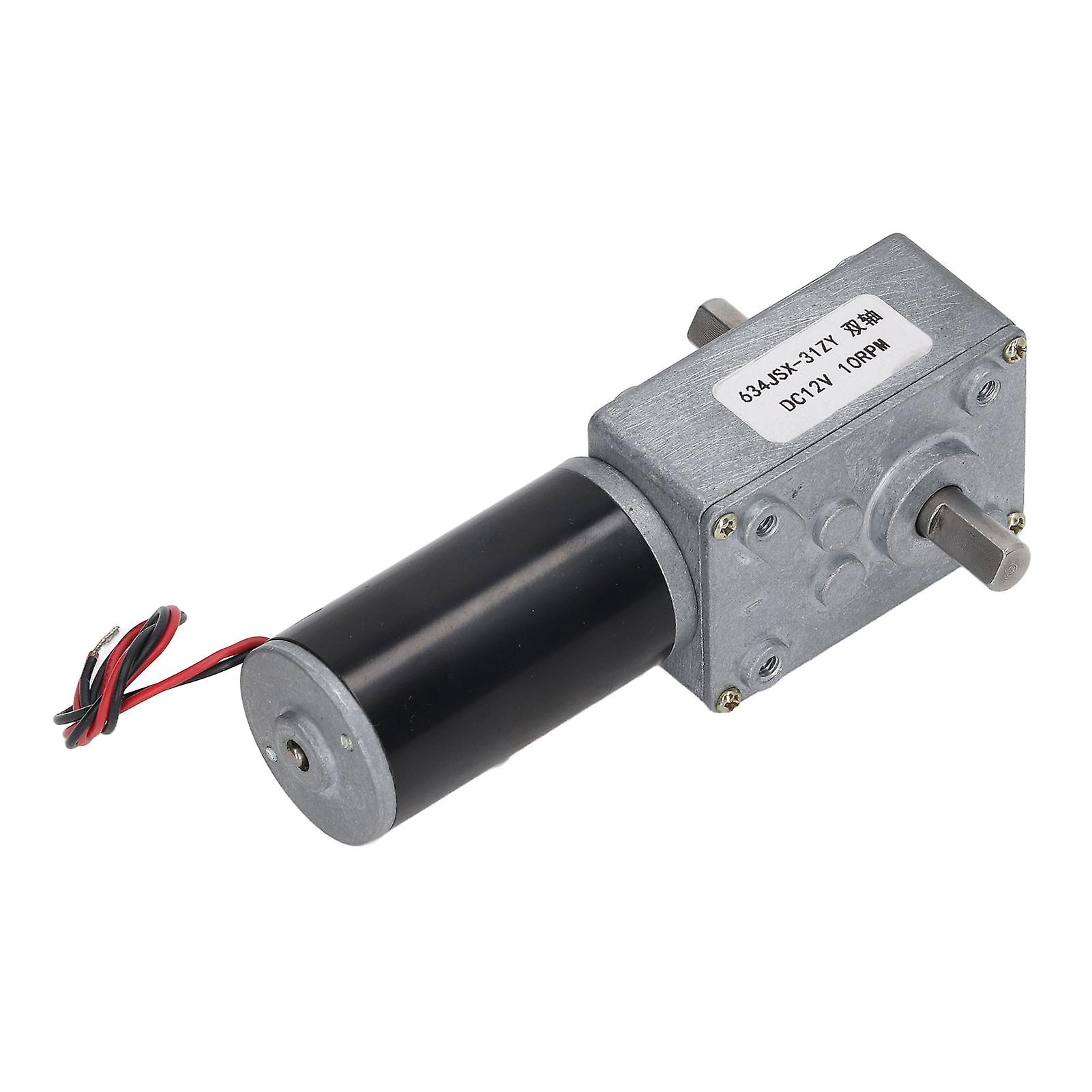 Μηχανή εργαλείων διπλή άξονας ΣΥΝΕΧΉΣ 12V μόνη κλειδώνοντας τη μηχανή 10RPM σκουληκιών μείωσης ταχύτητας CW CCW