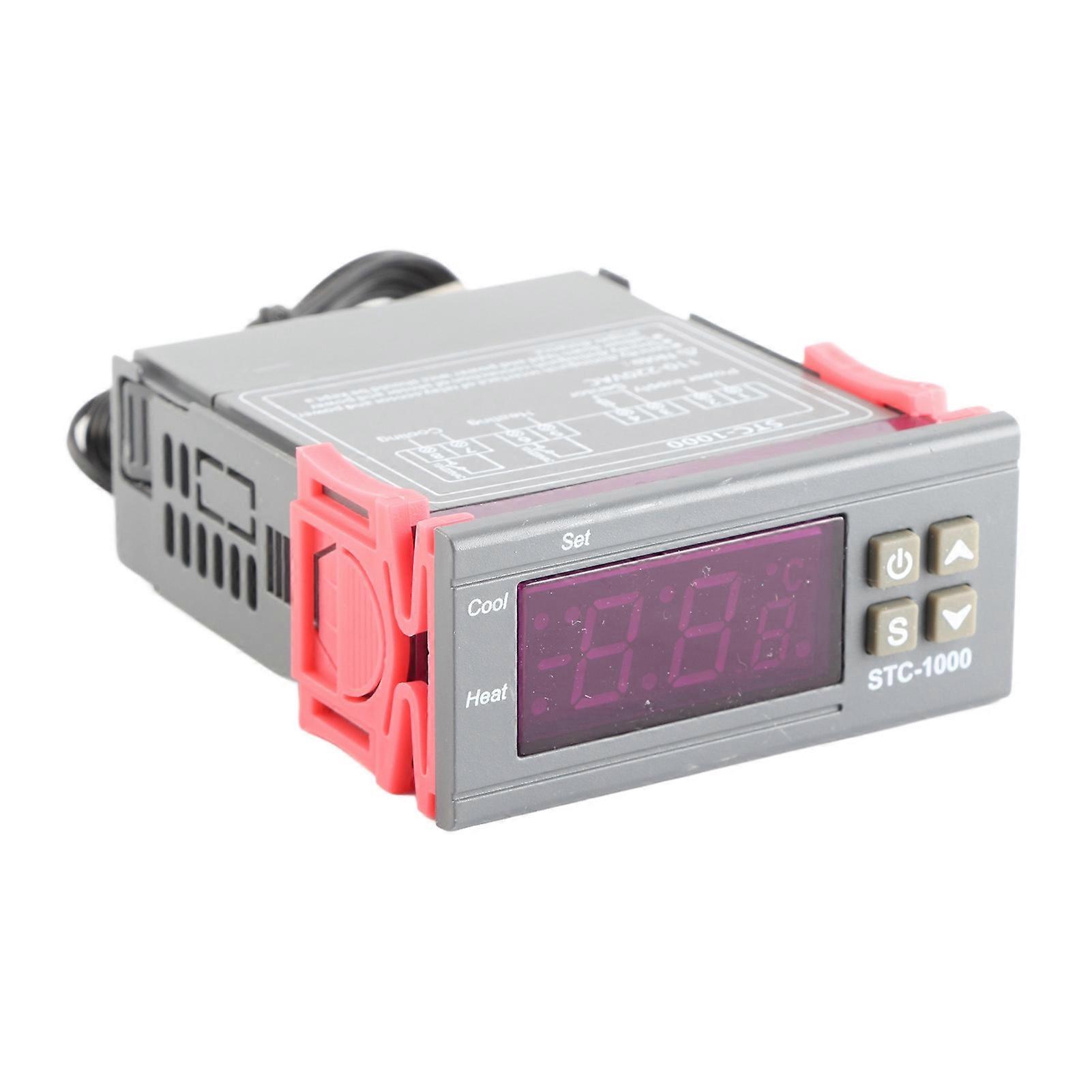 STC-1000AC 110~220V Digital Temperature Controller with NTC Sensor for Cooling and Heating