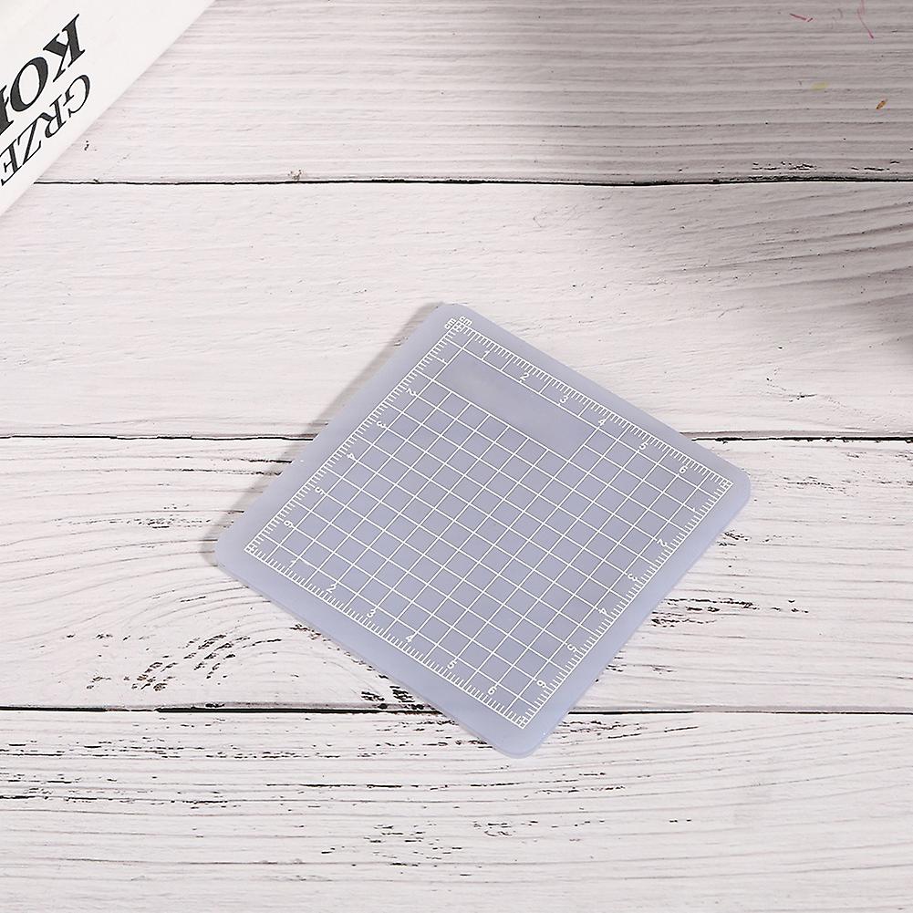 3PCs Translucent Non-Slip Cutting Mat Set 8x8cm for Crafts