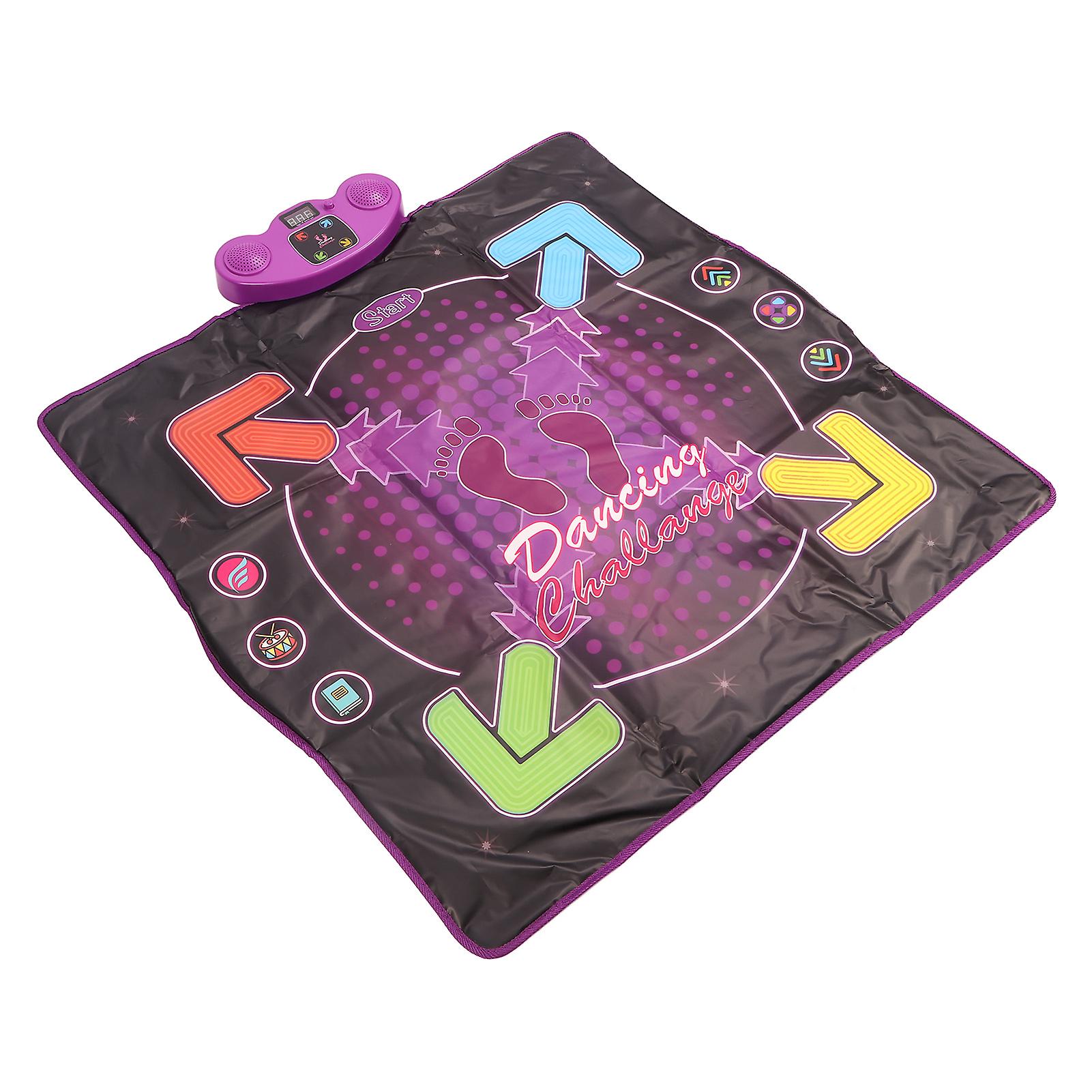 Eletronic Dance Pad with Microphone 4 Game Modes Various Music Prevent Slip Improve Coordination Dancing Mat for Kids Basic Type