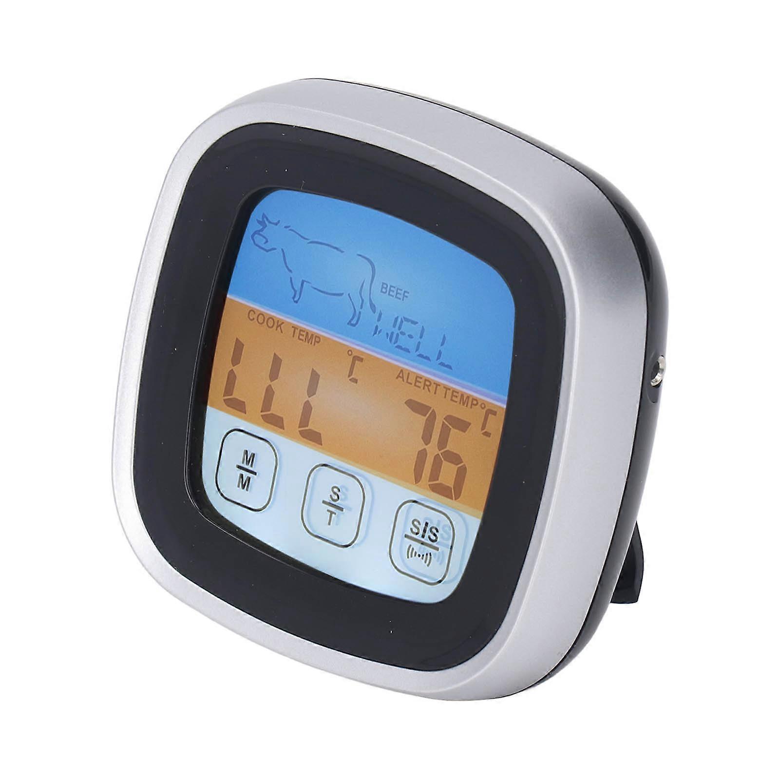 Digital Meat Thermometer LED Display Accurate Reading Meat Temperature Gauge for Kitchen 