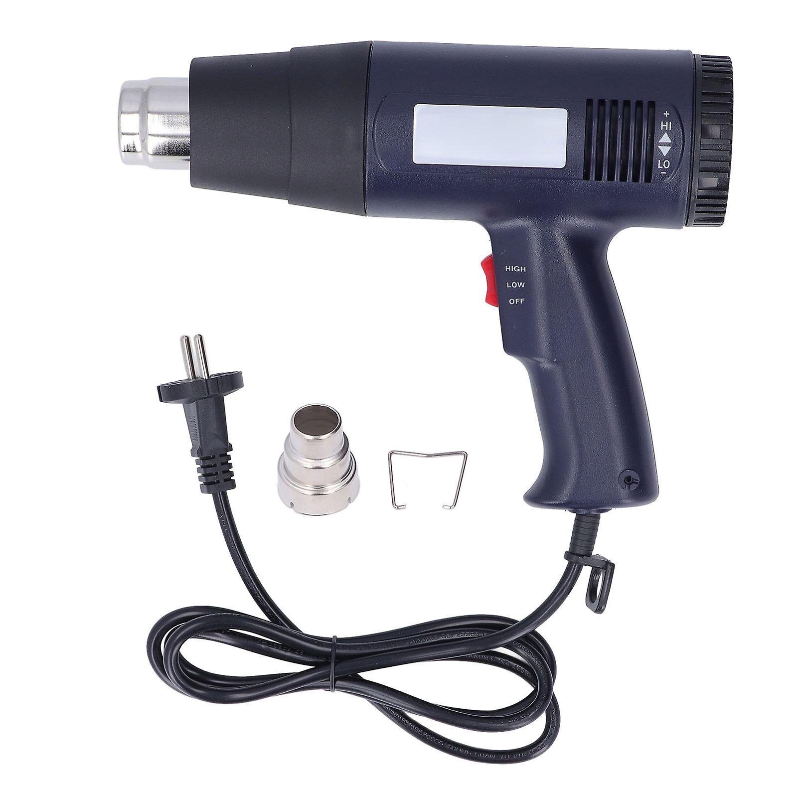 Hot Air Gun 60‑600℃ Knob Adjustment Constant Temperature Soldering Tool 1600W EU Plug 220V