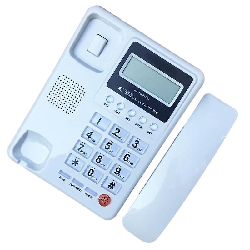 KX-8001 هاتف إنجليزي مع عرض المتصل مكتب منزلي مفاتيح كبيرة بدون بطارية