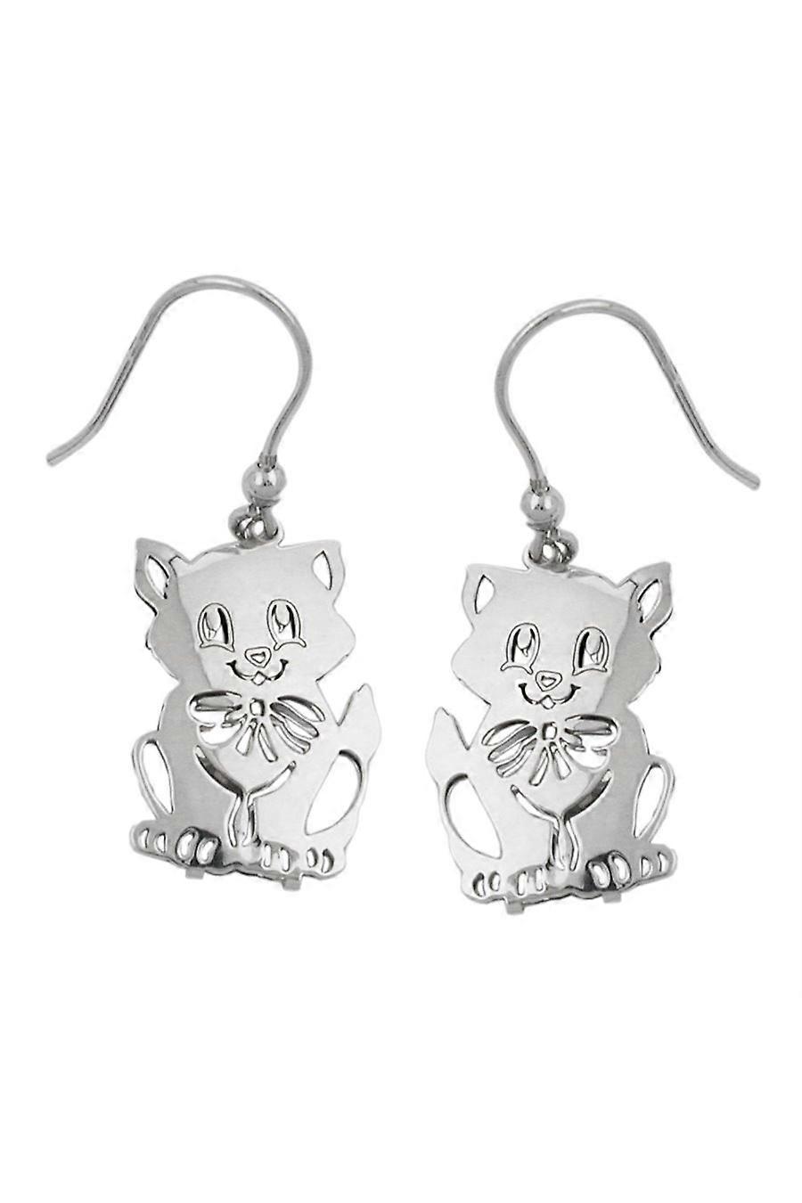 Hook Earrings Cats Silver 925 - Gl93323