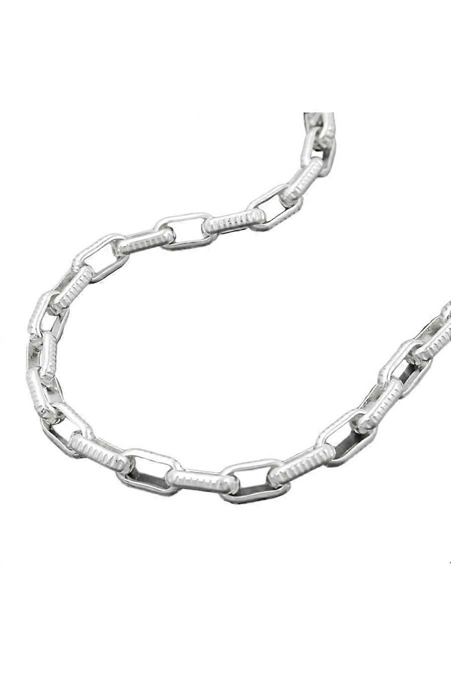 Necklace Anchor Chain Rectangular Links Silver 925 45cm - Gl111029-45