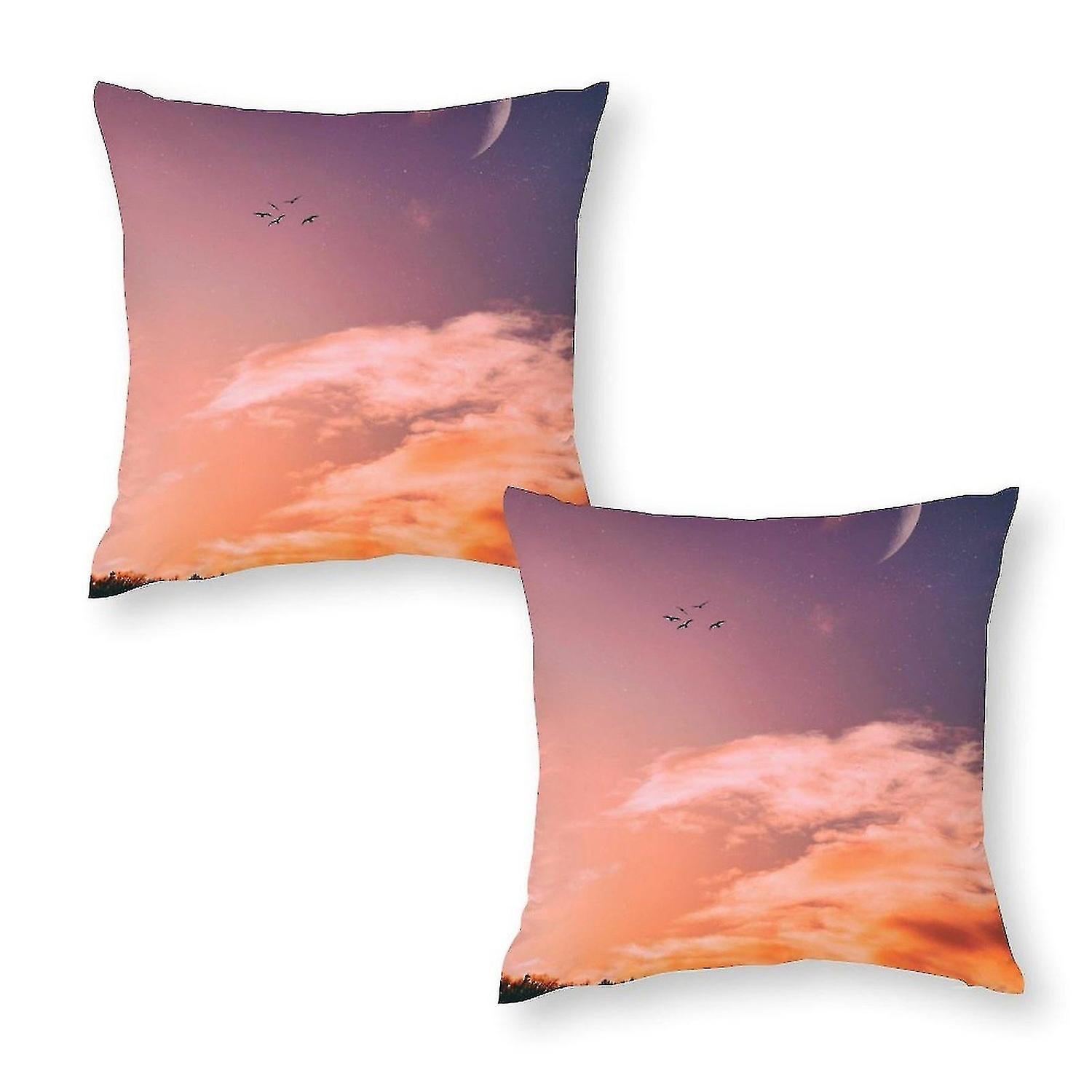 tree silhouette print pillowcase