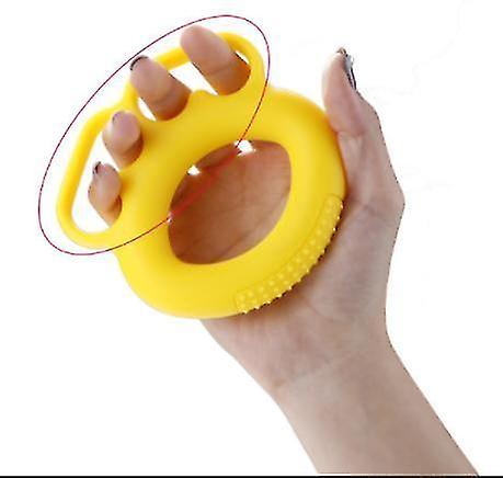 New Silicone O Hand Grips Forearm Carpal Expander Power Exercise 30 Lb(yellow)