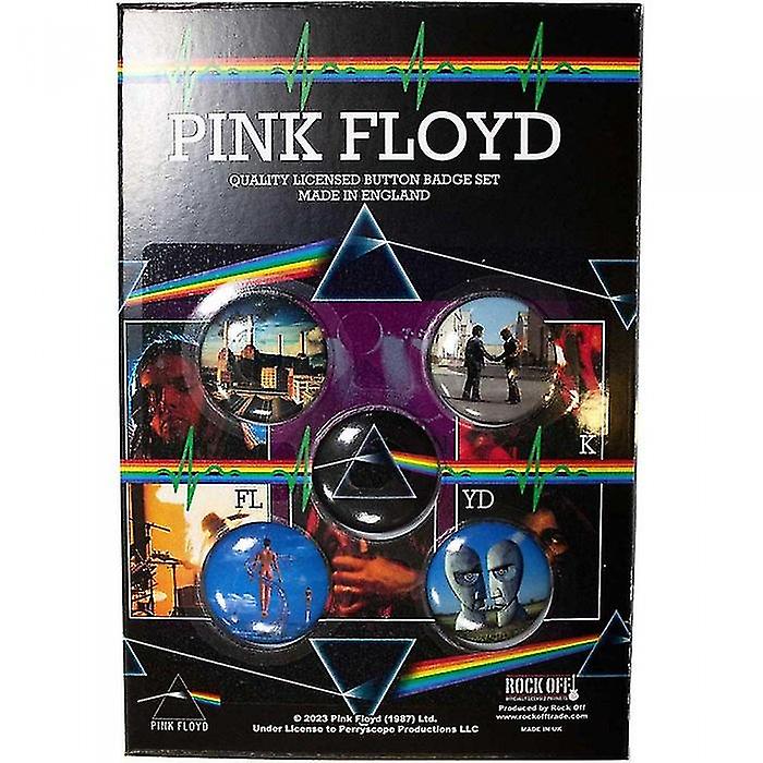 Pink Floyd Album Cover Badge (Pack of 5)