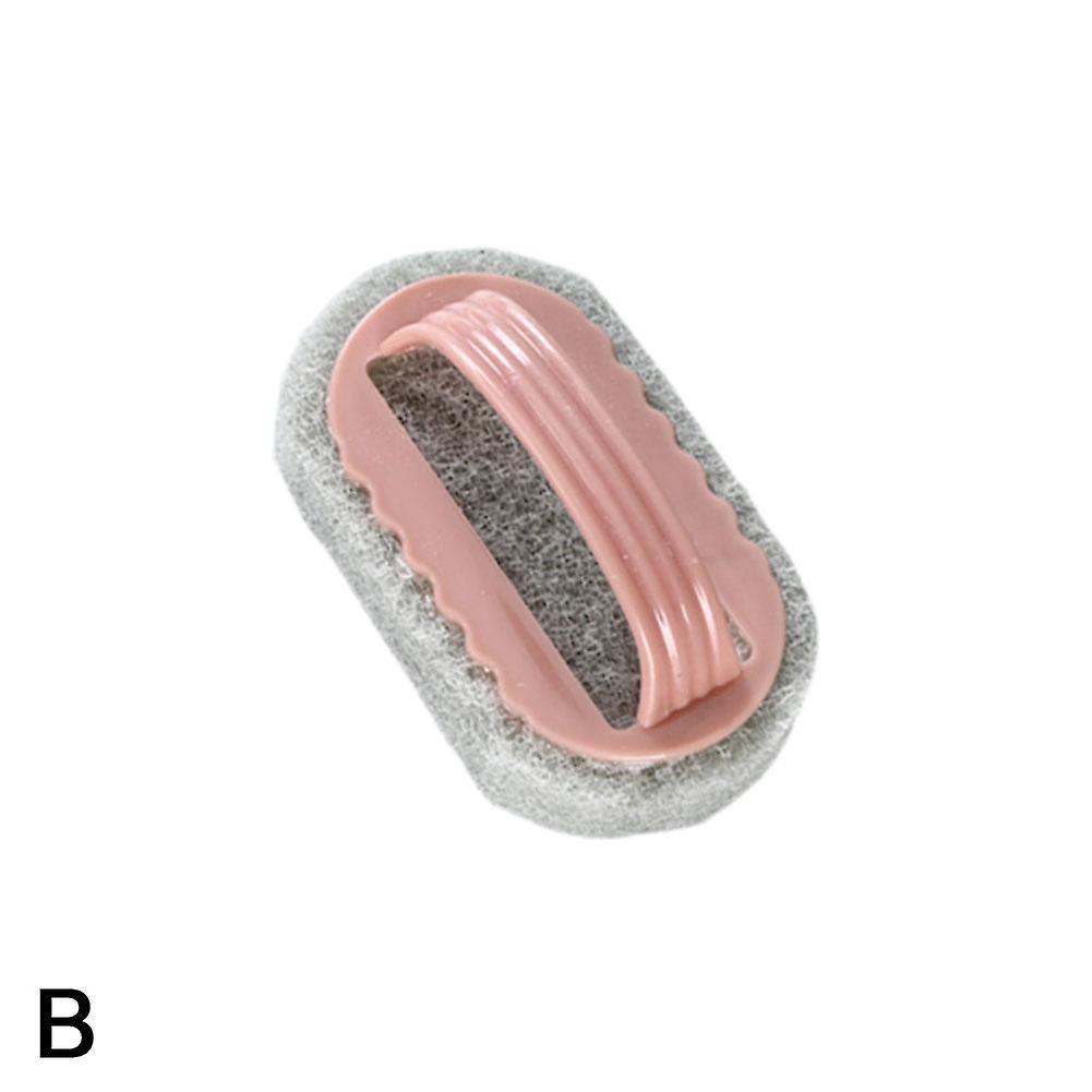 Multi-purpose Sponge Cleaning Brush with Handle 13CM for Kitchen/ Bathtub