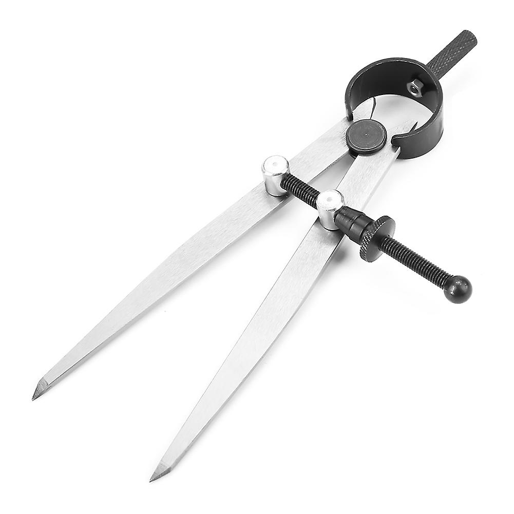 100mm Carbon Steel Leather Divider Compass Silver DIY Tool