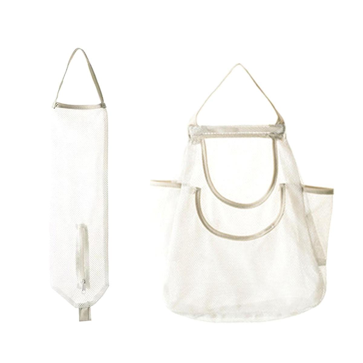 Hanging Mesh Storage Bag Mesh Grocery Bag Mesh Garlic Net Bag Net Shopping Bag for Onions Garlic Fruit Ginger Vegetables
