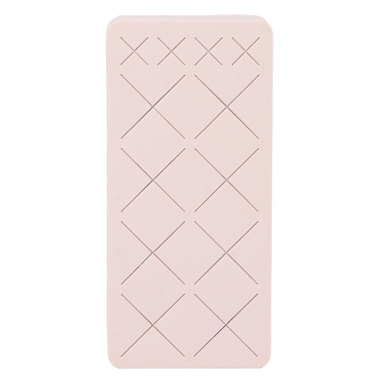 Présentoir à 12 compartiments en silicone pour rouge à lèvres, maquillage, cosmétiques, vernis à ongles, crayon à sourcils, rose
