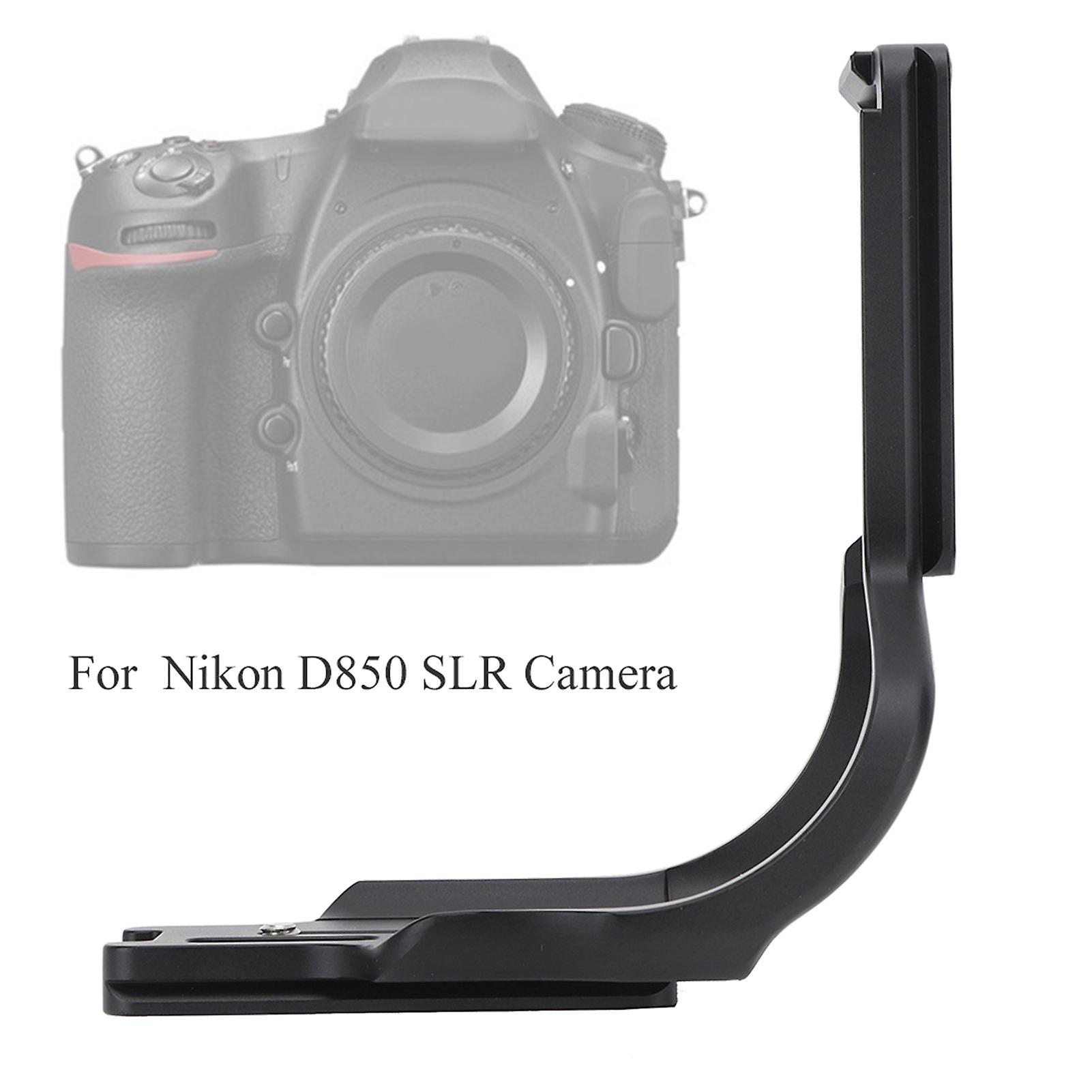Aluminium Alloy L shape Bracket Quick Release Plate for Nikon D850 SLR Camera