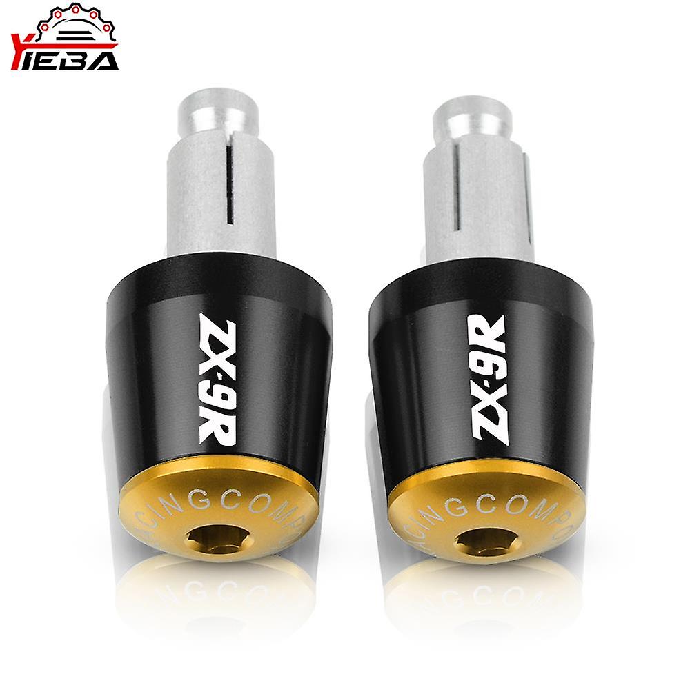7/8" 22mm Motorcycle Handle Hand Bar Ends Handlebar Grip End Cap Plug For Kawasaki Zx9r Zx-9r 1998 1999 2000 2001 2002 2003 2004