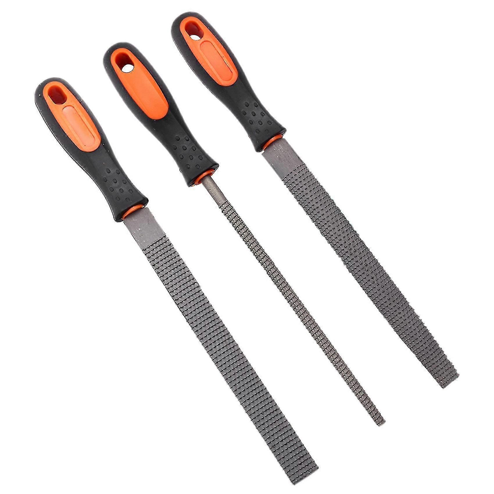 3Pcs Metal File Sets Needle Files Set Tools 8 Inch Wood Rasp Files Set Woodworking Tools