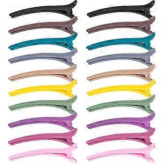 20pcs Pince Cheveux Crocodile Pinces Bec de Canard Multicolore Barrettes en Plastique Clips de Coiffure pour Filles Femmes