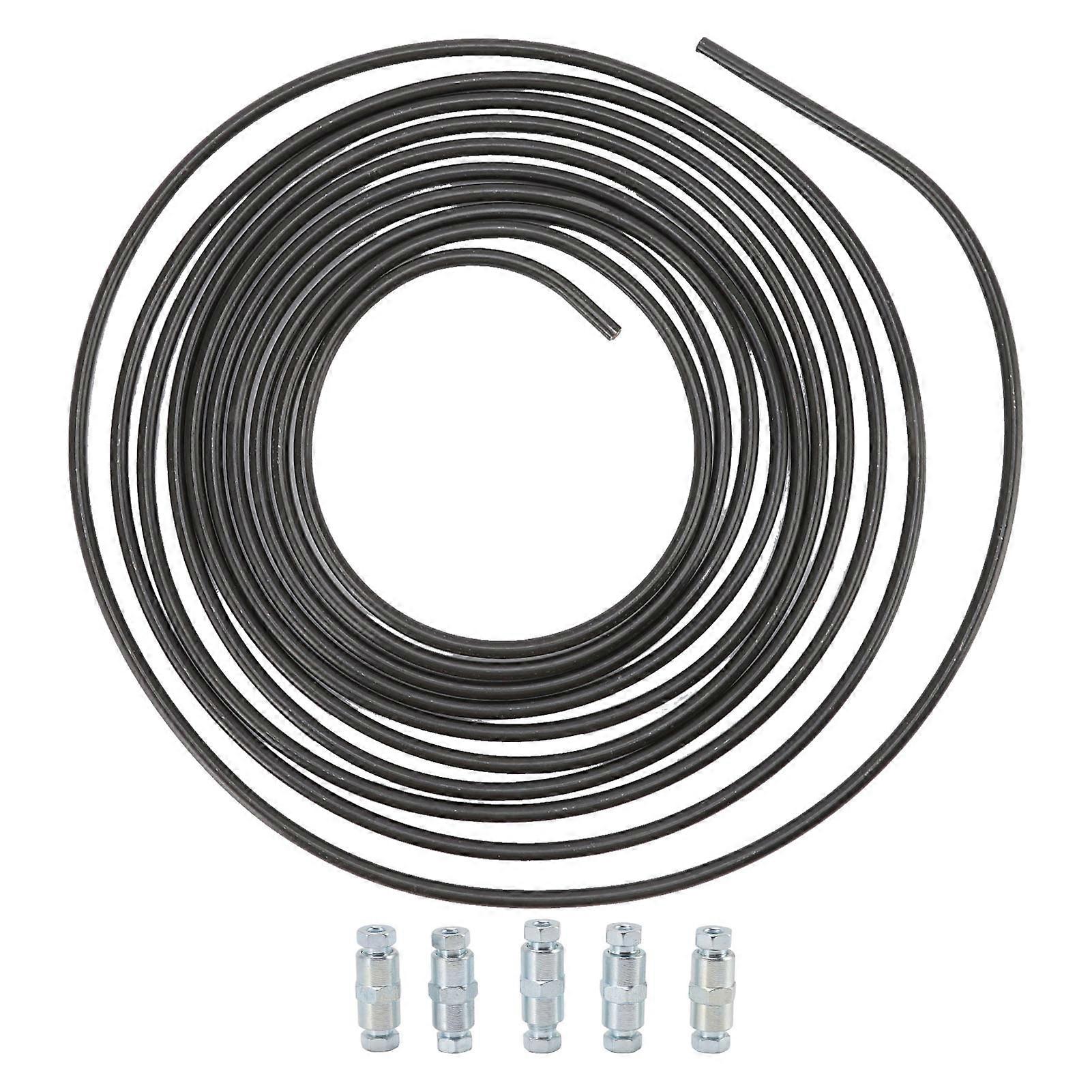 Durite de frein avec 5 connecteurs 5m de long 4,75mm de diamètre cuivre pour systèmes de transmission de carburant E2U711