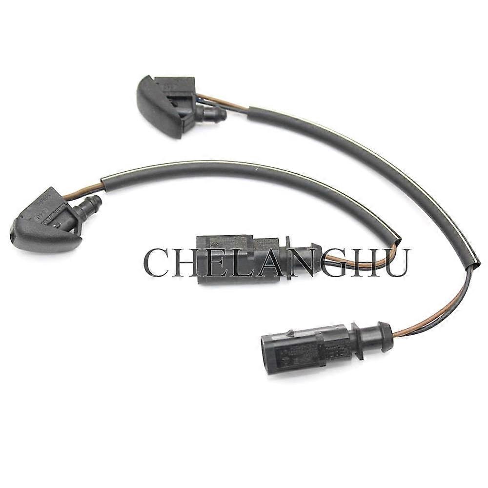2pcs For Skoda Fabia 2000 2001 2002 2003 2004 2005 2006 2007 2008 2009 -2015 Heated Windscreen Washer Jet Window Washer Nozzle