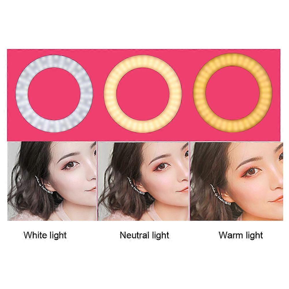 360 Degree Adjusted Arbitrarily Led Ring Light With Tripod Stand Brightness Adjustment Fill Light For Live Streaming Selfie Mak