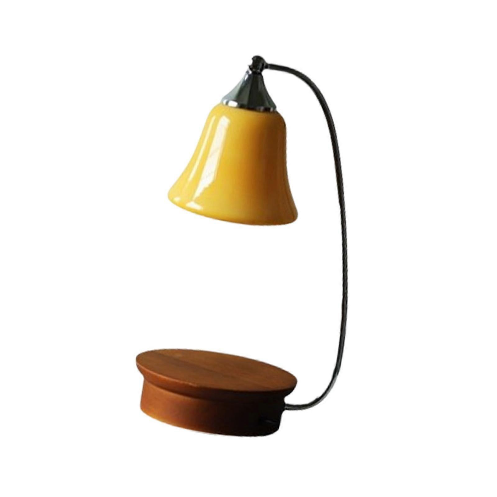 شمعة أكثر دفئا ضوء لنا محول ضوء ليلي عملي للنساء غرفة نوم أنثى باهتة التبديل البني والجوز