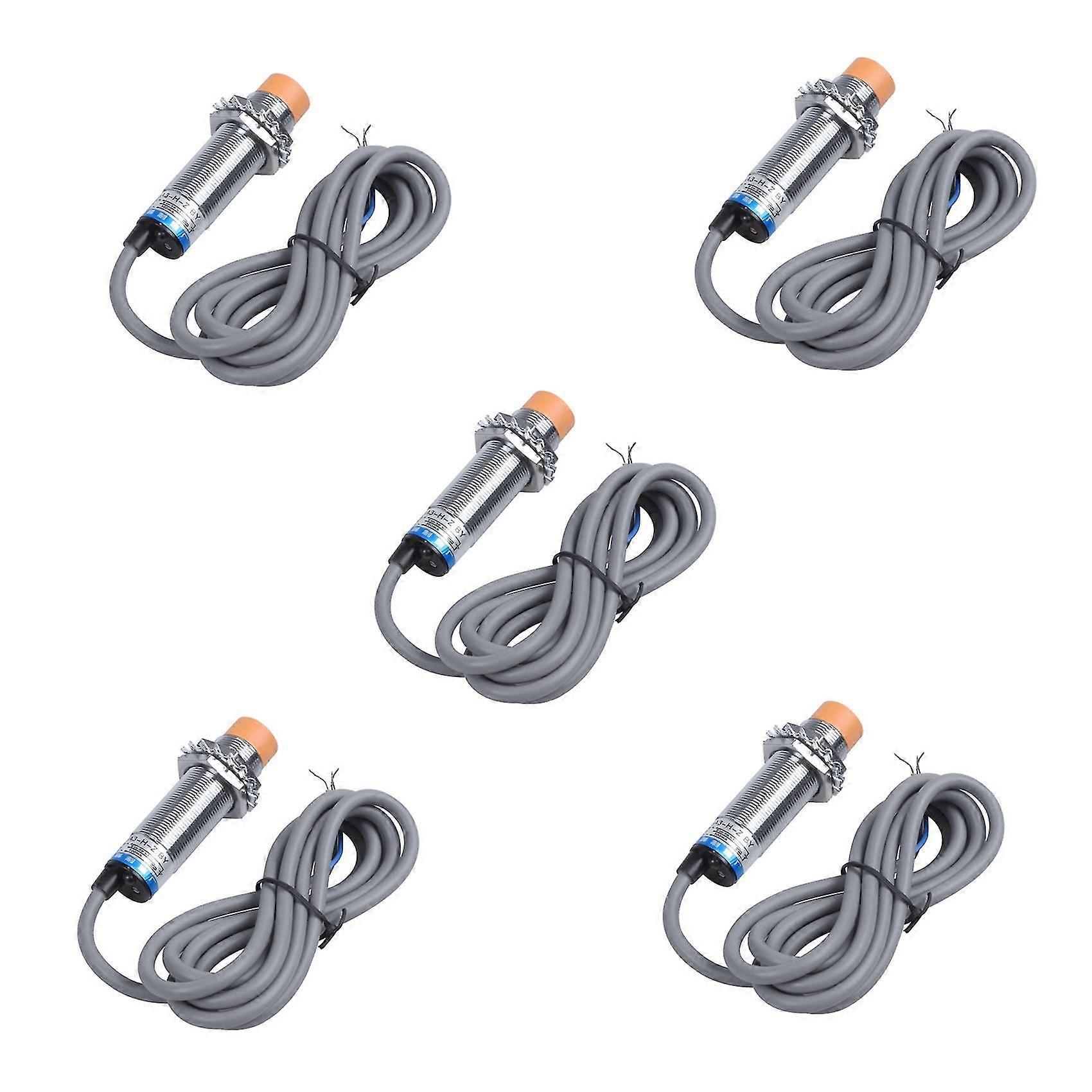 5x Ljc18a3-h-z/by 1-10mm Capacitance Proximity Sensor Switch Pnp No Dc 6-36v 300ma