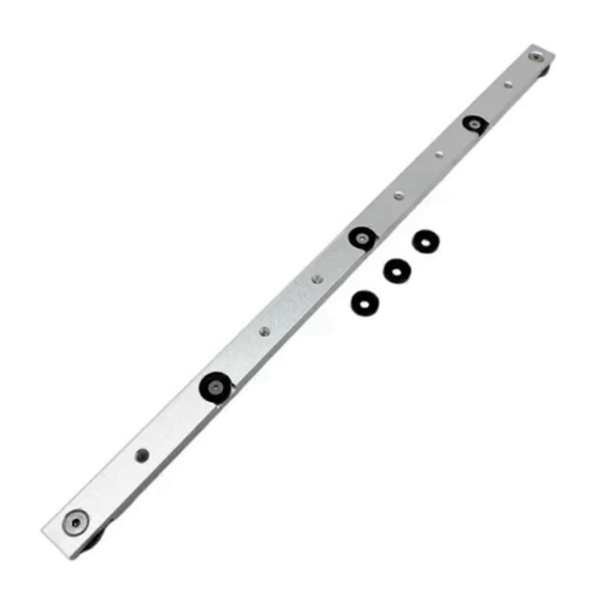 Woodworking T-Track Slider Limitable Miter Bar Rail Slider Table Saw Gauge Rod Woodworking T-Track Slider Silvery