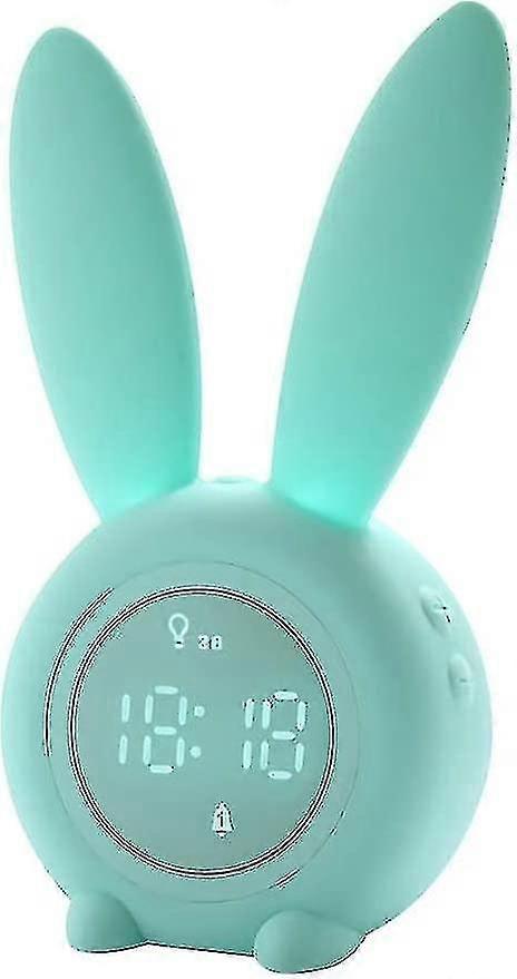 Wake Up Radio Bunny Ear Led Digital Alarm C Electronic Led Display Sound Cute Lamp Desk C For Home R