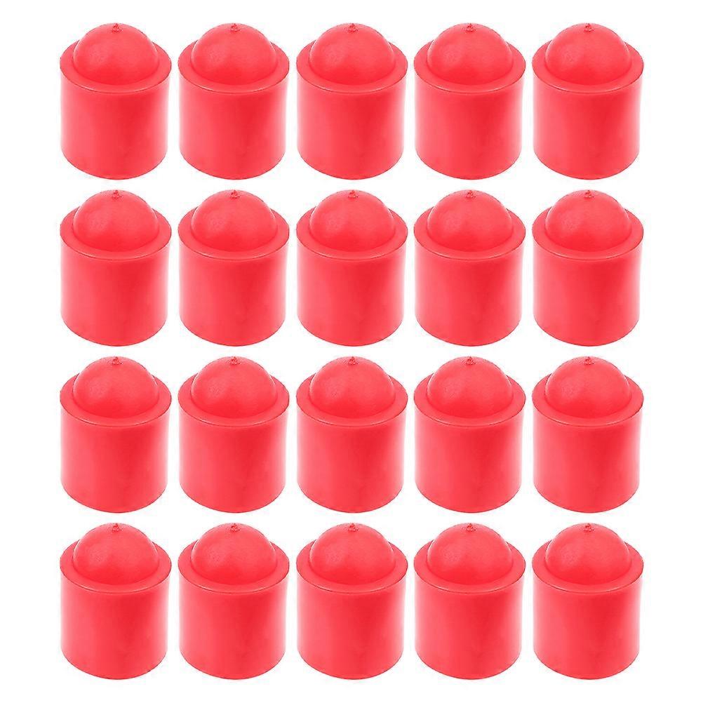 25pcs Pool Cues End Protectors Pool Cues End Covers Snooker Rods Protective Parts