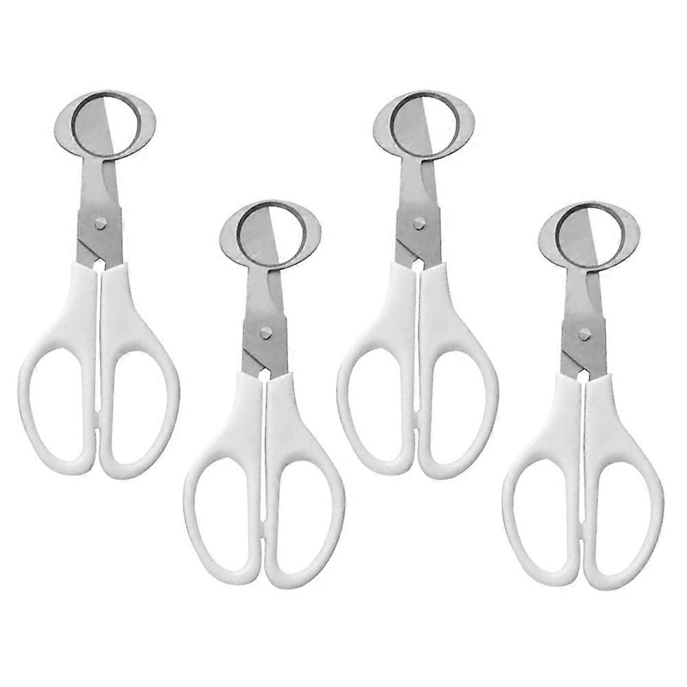 4PCS Quail Egg Cutter Kitchen Egg Shears Tool Quail Egg Shell Cutters Separator Small Quail Egg Cracker Quail Scissors Opener